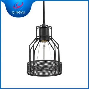 Handmade Rustic Traditional Industrial European Steel Wire <strong>Cage</strong> Pendant <strong>Light</strong> Lamp <strong>Shade</strong> - Product Image 5
