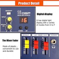 Aoshen-Table de mixage numérique professionnelle 4 canaux pour console DJ avec amplificateur de puissance scène