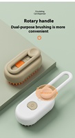 Brosse de toilettage 3-en-1 rechargeable à vapeur pour animaux de compagnie, brosse à poils pour chiens et chats avec pulvérisation et massage, peigne à vapeur avec poignée