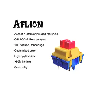 AFLION Yellow Brown Black Red White Blue Green Orange Purple Pink Mechanical Keyboard Switches