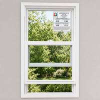 Ventanas de Doble Hoja de Vinilo, Eficientes Energéticamente, de UPVC, con Perfil Multicámara para la Construcción de Viviendas Residenciales
