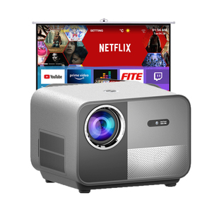 Phổ Biến Máy Chiếu Vgke T51 Thông Minh <span class=keywords><strong>Android</strong></span> 9 450 ANSI <span class=keywords><strong>4.1</strong></span> Inch 1920*1080 <span class=keywords><strong>HD</strong></span> LCD Wifi & Không Dây Mini Nhà Máy Chiếu Cho Điện Thoại - Product Image 3