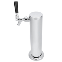 Robinet de Fontaine à Bière à Pression Simple en Acier Inoxydable Poli pour Kit Kegerator de Bière Artisanale