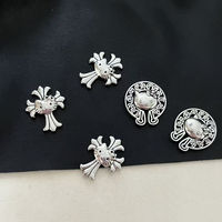 Accessoires de bricolage en métal pour artisanat : pendentifs, pinces à cheveux, breloques de marque de créateur, breloques pour étuis
