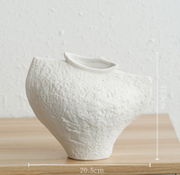 Vase de table en céramique rétro moderne, écologique, pour culture hydroponique, idéal pour la décoration d'anniversaire