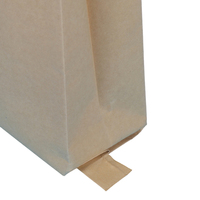Sac tissé en papier kraft durable, résistant à l'humidité, doublé de PE laminé, pour le stockage des aliments pour animaux et des céréales agricoles, conception personnalisée