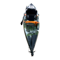 TOLLEE Kayak de pêche en plastique rotomoulé Kuer Kayak's pour utilisation en rivière avec accessoire de pagaie Matériau de coque LLDPE