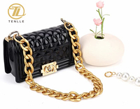 2 pièces bricolage lourd chaîne en aluminium métal Imitation perle perle sac à main sangle sac à main chaîne accessoires pour décoration de sac