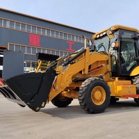 Allrad-Baggerlader mit Cummins-Motor für Rohrleitungsgraben-Arbeiten, Materialtransport & Landgewinnung