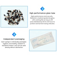 Animal ID Bioglass Tag Chien Puce Chat Poisson Tortue Souris Mouton ISO Icar RFID Implant Microchip