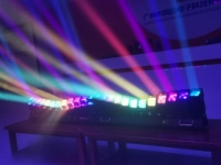 Barre de lumière LED DMX à tête mobile 12x60W RGBW 4-en-1 à rotation infinie avec 200 pixels à balayage inclinable IP33 pour concerts