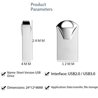 Unidad Flash USB en Oferta, Mini Pendrive Metálico de Alta Calidad, 4GB 8GB 16GB 32GB 64GB USB 2.0, Memoria USB