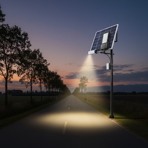AurLux 100W LED Luz de inundación solar Aluminio para exteriores de alta calidad Larga vida útil Color blanco cálido ROHS Certificado IP66 para carretera - Product Image 3