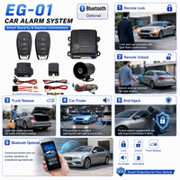 Sistema Universal de Seguridad Automotriz 12V 370 MHz Alarmas para Auto