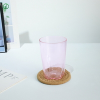 Tasse à thé en verre de 415 ml, design cerise printanière, en forme de fleur, réutilisable, style vintage, pour matcha et café