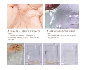 Private Label Direct Factory Hautpflege Jelly Gesichts maske Deep Hydrat ing Transparent Crystal Hydro gel Gesichts maske Blatt - Product Image 6