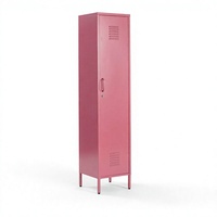 Armoire de rangement moderne en acier pour salon et chambre à coucher avec étagères réglables, gain de place, durable et écologique