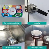 Machine à vapeur alimentaire RTK anti-brûlure à gaz, facile à nettoyer, pour la cuisson à la vapeur du riz gluant, de la citrouille et des crevettes