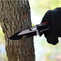 Zaklamp Opvouwbaar zakmes 3cr13 Aluminium handvat Glasbreker Combo Edge Camping Survival Outdoor