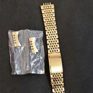 <span class=keywords><strong>Bracelet</strong></span> de montre en métal 904L, 18 mm, 19 mm, 20 mm, extrémités courbées, acier inoxydable massif, <span class=keywords><strong>bracelet</strong></span> à 9 maillons pour montre <span class=keywords><strong>Omega</strong></span> - Product Image 1