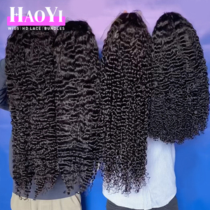 Cabello Rizado Virgen Vietnamita Birmano sin Procesar, Encaje HD Transparente sin Pegamento, Pelucas de Cabello Humano Natural sin Procesar - Product Image 6