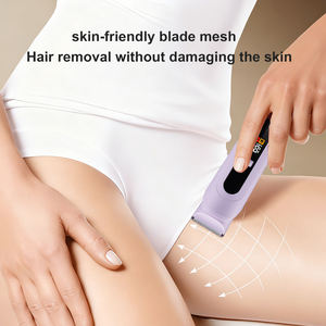 Épilateur de beauté violet pour femme, tondeuse bikini incurvée, <span class=keywords><strong>rasoir</strong></span> électrique rechargeable, IPX7, épilation pour femmes - Product Image 6