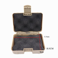Boîte de rangement tactique rigide en plastique, antichoc, pour outils tactiques d'extérieur, boîte de protection robuste à coque dure