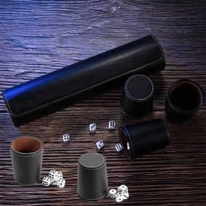 Juego de <span class=keywords><strong>dados</strong></span> para beber de mentirosos de <span class=keywords><strong>Casino</strong></span> Juego de tazas de <span class=keywords><strong>dados</strong></span> con forro de fieltro marrón Cuero con 25 <span class=keywords><strong>dados</strong></span> - Product Image 5