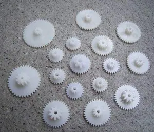 zhejiang ningbo plastic injection molding factory customized small gear small module M0.2 M0.3 plastic gear