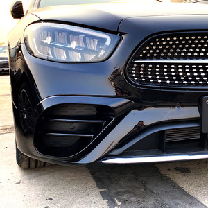 Mercedes-Benz E-Class W213 Air Intake Grille AMG Style Black ABS Front Bumper Vent For 2021+ E260 E300 E53 - Product Image 5
