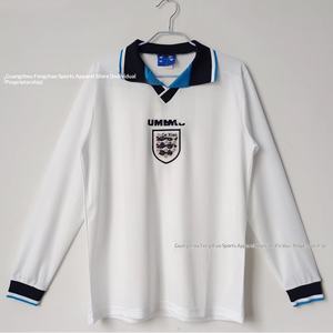 Camiseta de Fútbol Retro de Manga Larga, Inglaterra, Francia, Japón, Galaxy, Artículos Esenciales para Fanáticos, Estilo Club, Unisex, Todas las Temporadas, Exclusivo - Product Image 1