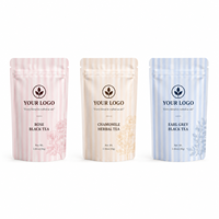 Sachet d'emballage pour poudre de thé Matcha, pochette personnalisée refermable, qualité alimentaire, recyclable, haute barrière, en aluminium, pour thé et café