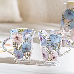 L vendita calda di loto estate fiore alto borosilicato bollitore <span class=keywords><strong>bicchieri</strong></span> a buon mercato con manico <span class=keywords><strong>caffè</strong></span> casa acqua fredda Set bollitore <span class=keywords><strong>per</strong></span> uso domestico - Product Image 4