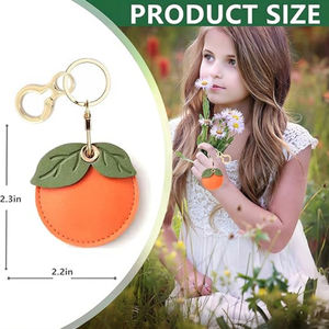 Dễ thương GPS Tracker Trường hợp với Keychain Vòng PU Leather keyholder Tương thích với cho aritag mở đóng cửa loại cho các phím - Product Image 2