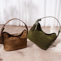 Sacs en daim de luxe avec sac de voyage en daim et cuir véritable, sac fourre-tout texturé grande capacité, sac à main pour femmes