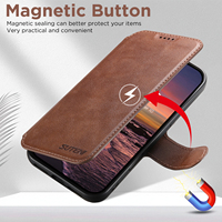 Étui de téléphone SUTENI pour iPhone 18 Pro Max, coque magnétique avec recharge sans fil, support de carte, portefeuille, simili cuir, 17 16 Plus