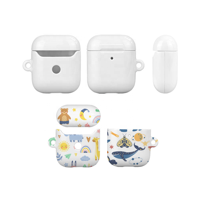 Custom 3D Sublimation Shockproof Hard PC Cover for Airpods 1 2 3 4 & for Airpods Pro 1 2 3 Glossy Matte Blank Headphone Case