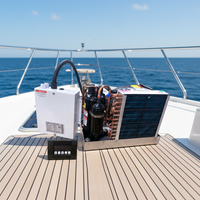 Climatiseur marin à eau de mer 2026 en promotion pour bateaux et yachts avec moteur et compresseur AC R410a/R32 16000 BTU