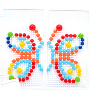 Lucky Toys Nouveaux Jouets Classique Creatifve Art Enfants Puzzle Pegboard <span class=keywords><strong>Champignon</strong></span> Ongles Peg Jouets pour Fille Et Garçons - Product Image 1