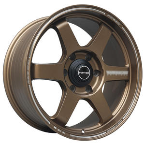 Fonyee للأشعة TE37 على الطرق الوعرة 4x4 الذهب 6 تكلم ثقوب العروة Huecos ماج الألومنيوم عجلات سيارة ركاب السيارات Rines جنوط لنيسان - Product Image 1