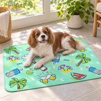 Tapis rafraîchissants pour animaux de compagnie personnalisables Kinghon Factory Direct, tapis en gel de glace doux pour l'été, forme rectangulaire, utilisation en intérieur pour chats et chiens