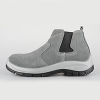Fabricant de chaussures de sécurité bon marché, botte de sécurité Chelsea en cuir véritable, chaussures de sécurité industrielles à bout d'acier pour femmes