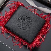 Dompet Lipat Dua Pria WilliamPOLO Kulit Sapi Asli Multi Slot Kartu Dompet Pendek Kasual Bisnis Untuk Pria