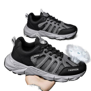 Zapatillas deportivas de malla transpirable para hombre 2026, con cordones, de moda, delgadas, de verano, con suela gruesa antideslizante para correr y senderismo - Product Image 4