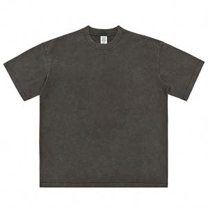 Camiseta Personalizada para Hombre, 100% Algodón, Cuello Redondo, Estilo Urbano, Oversize, con Logotipo Bordado, Estilo Vintage - Product Image 4