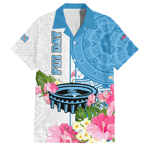 Maxivestido sin mangas a juego familiar del día de Fiji personalizado y camisa hawaiana Tanoa Hibiscus Fijian Tapa Masi patrón - Product Image 5