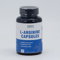 Capsules de L-Arginine végétaliennes sans additifs antioxydants, marque privée OEM, supplément anti-âge pour adultes, tissus cellulaires