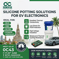 Lem Perekat Baterai Lithium DC Harga Terjangkau, Tahan Air, Dua Komponen, Silikon Konduktif Termal, Senyawa Perekat untuk Pengencapan