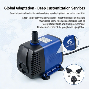 Pompe à eau submersible à débit réglable 60W 3000L/H ultra silencieuse, à économie d'énergie, longue durée de vie pour aquarium, bassin, irrigation - Product Image 5