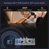Projecteur Touyinger Top 4K Q12W Pro Full HD 1080P 2800 ANSI Lumens Smart Android TV Home Cinéma HDR WiFi Correction Automatique de la Courbe de Lumière